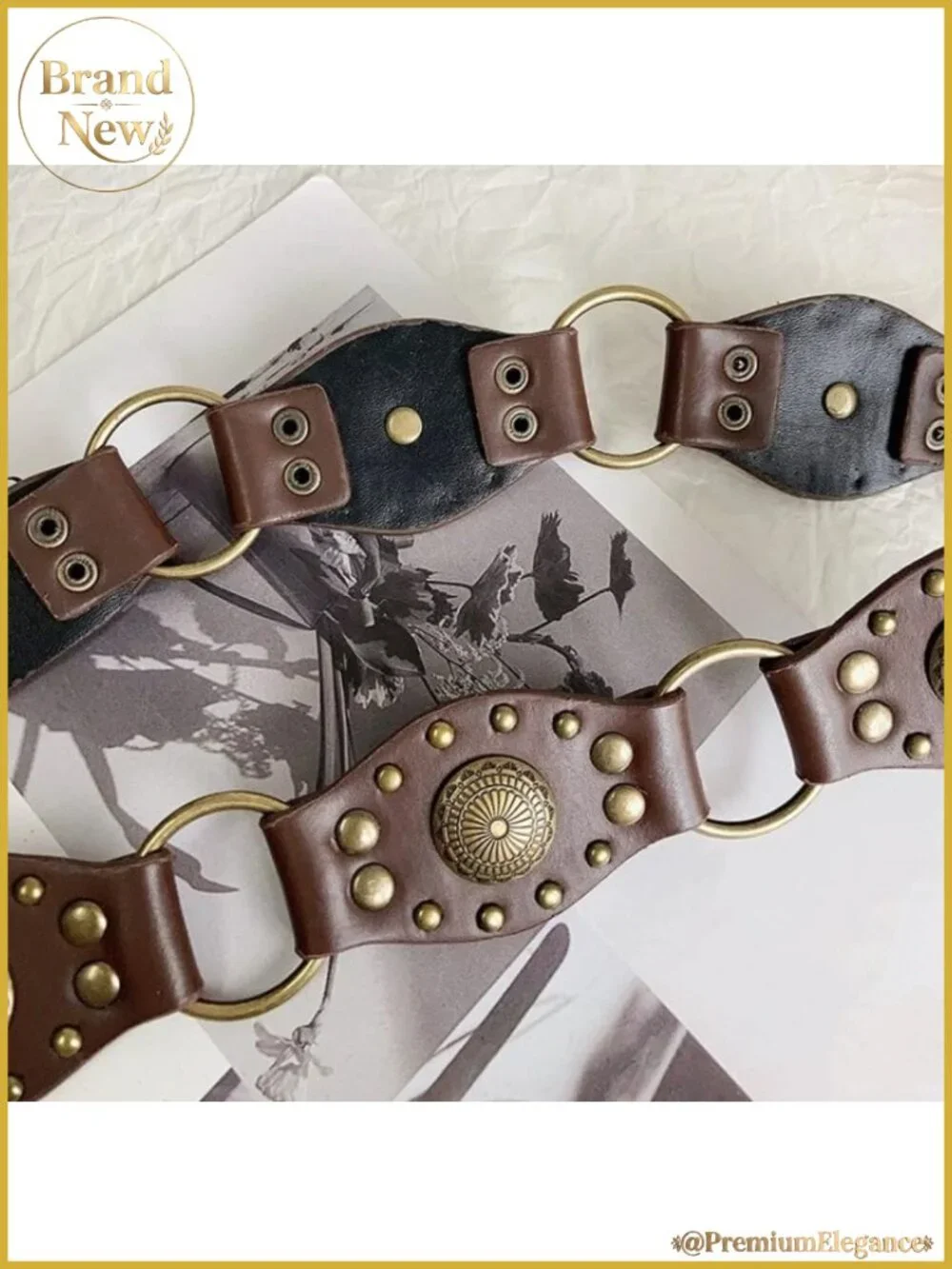 Faux Leather Western Belt for Women Cowgirl Festival Jean Dress